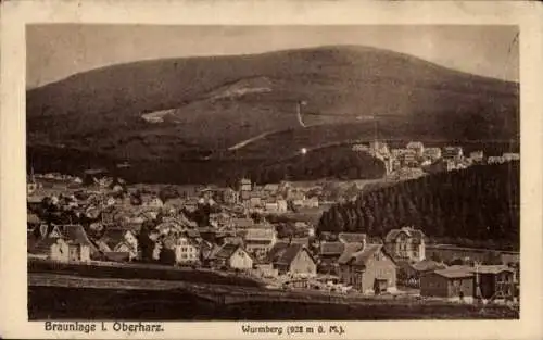 Ak Braunlage im Oberharz, Wurmberg, Panorama