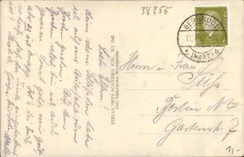 Ak Wernigerode am Harz, Blick auf den Ort und das Schloss