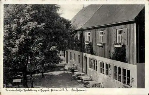 Ak Heidelberg Seiffen im Erzgebirge, Haus Dorfheimat, Gaststätte Sommerfrische, gepflegte Küch...