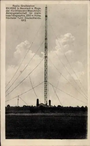 Ak Eilvese Neustadt am Rübenberge, Radio-Großstation, EILVESE, Hochfrequenz-Maschinen-Aktienge...