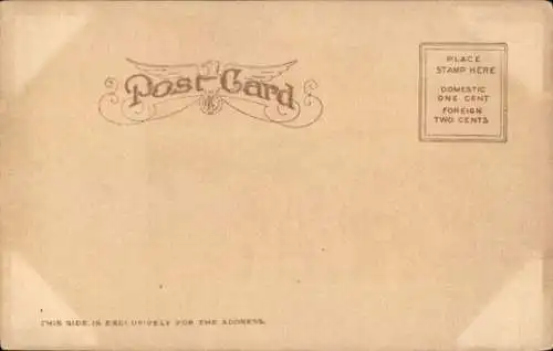 Ak Indianapolis Indiana USA, Washington Street looking west, Meridian Street