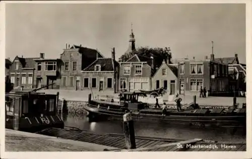 Ak Sint Maartensdijk Zeeland Niederlande, Hafen