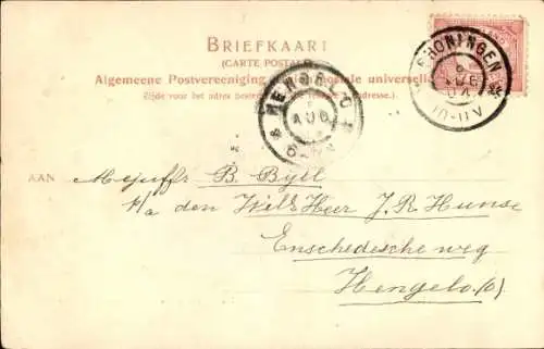 Ak Groningen Niederlande, Steenhouwerskade