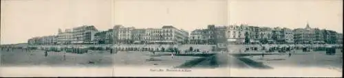 Klapp Ak Knokke Heist Heyst Knocke sur Mer Westflandern, Panorama, Strand