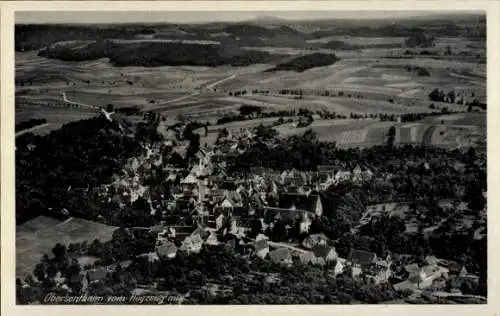 Ak Obersontheim in Württemberg, Fliegeraufnahme
