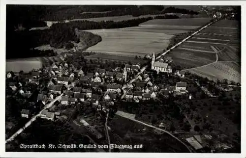 Ak Spraitbach im Ostalbkreis, Fliegeraufnahme