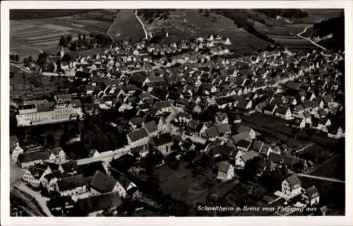 Ak Schnaitheim Heidenheim an der Brenz, Fliegeraufnahme