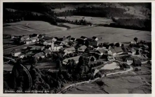 Ak Altenau Saulgrub in Oberbayern, Fliegeraufnahme