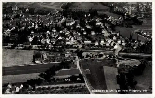 Ak Ditzingen in Württemberg, Fliegeraufnahme