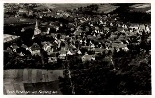 Ak Derdingen Oberderdingen im Kraichgau Württemberg, Fliegeraufnahme
