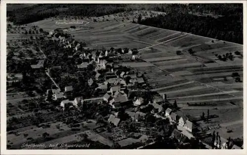 Ak Schellbronn Neuhausen im Enzkreis Schwarzwald, Fliegeraufnahme