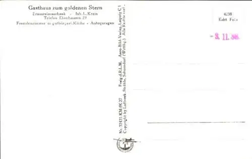 Ak Poppenhausen in Unterfranken, Fliegeraufnahme