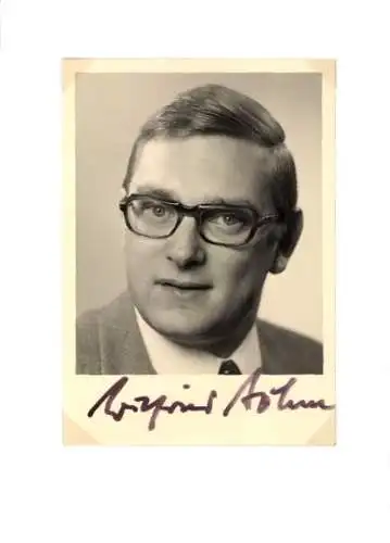 Foto Politiker Wilfried Böhm, Autogramm