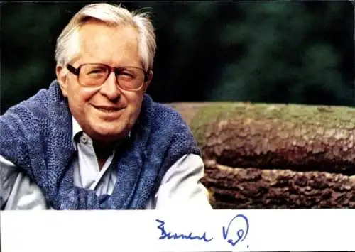 Ak Politiker Bernhard Vogel, Ministerpräsident von Rheinland-Pfalz, Portrait, Autogramm