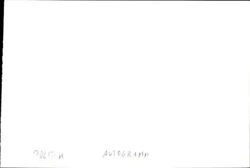 Autogramm Hans Matthöfer, Bundesfinanzminister, 2000