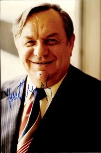 Foto Politiker Josef Stingl, Präsident der Bundesanstalt für Arbeit, Autogramm