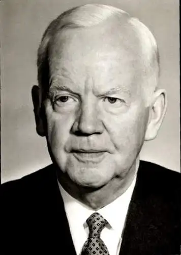 Foto Bundespräsident Heinrich Lübke, Portrait