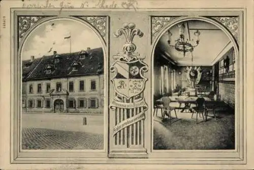 Studentika Ak Erlangen, Corps Rhenania, Corpshaus, Wappen, KSCV