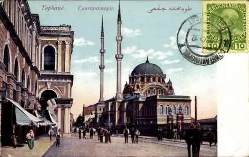 Ak Tophan Konstantinopel Istanbul Türkei, Kılıç Ali Pascha Moschee, Straßenpartie