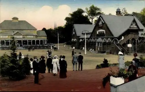 Ak Freiberg in Sachsen, Erzgebirgsausstellung 1912, Besucher