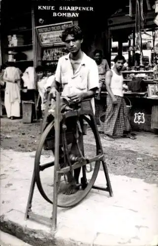 Foto Ak Mumbai Bombay Indien, Knife Sharpener