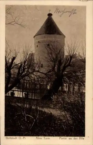 Ak Dobre Miasto Guttstadt Ostpreußen, Alter Turm, Alle