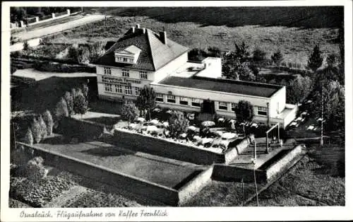 Ak Osnabrück in Niedersachsen, Kaffeehaus Fernblick, Fliegeraufnahme, Inh. A. Fuhrmann