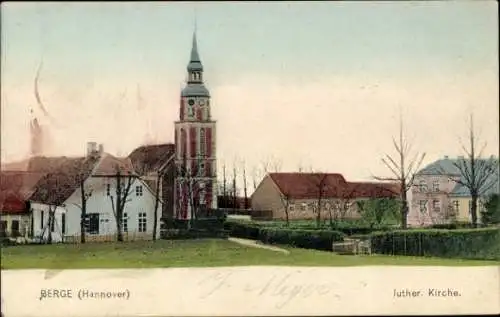 Ak Berge in Niedersachsen, lutherische Kirche