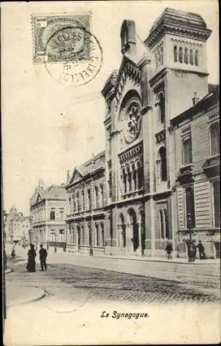 Judaika Ak Brüssel, die Synagoge