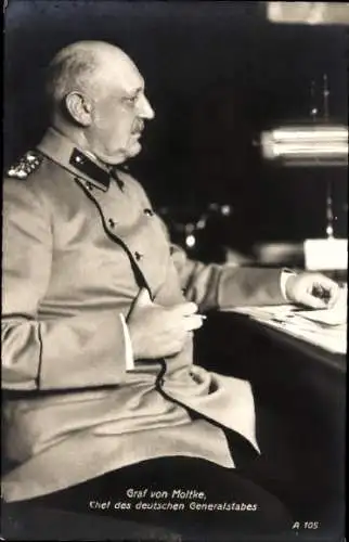 Ak Graf von Moltke, Chef des deutschen Generalstabes