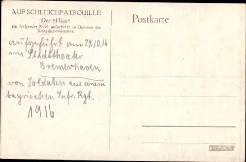 Mondschein Ak Bärmann, C., Auf Schleichpatrouille
