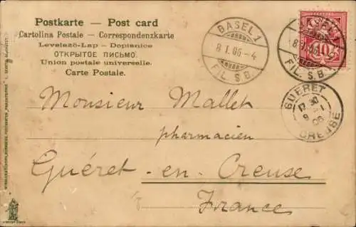 Litho Dorfidyll, Kirche, Schnee, Winter, Rings Eis und Schnee...