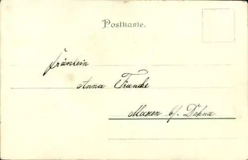 Litho Wanderer, Abschied, Wandern ist des Müllers Lust