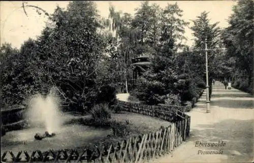 Ak Eberswalde in Brandenburg, Promenade