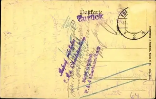 Ak Eberswalde in der Mark, Promenade, Kriegerdenkmal