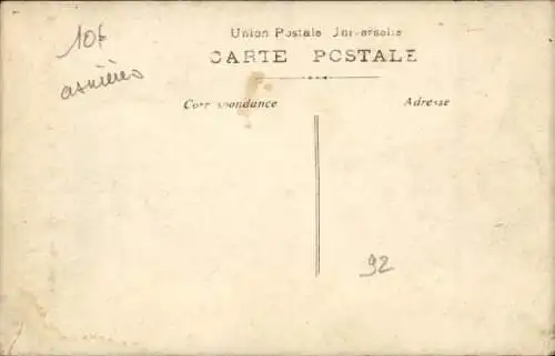 Ak Asnières sur Seine Hauts-de-Seine, Inondations Janvier 1910, Quai
