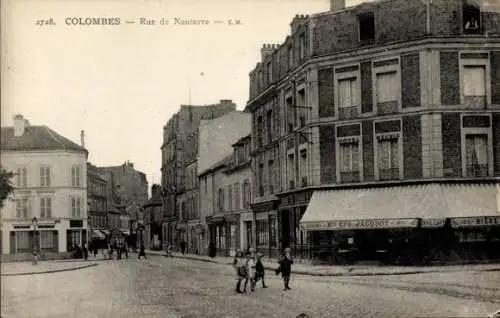 Ak Colombes Hauts de Seine, Rue de Nanterre