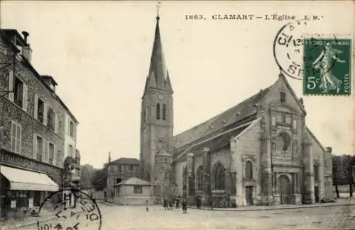 Ak Clamart Hauts de Seine, Kirche