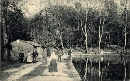 Ak Clamart Hauts de Seine, Bois de Clamart, Etang de Trivaux