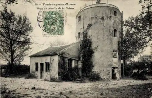 Ak Fontenay aux Roses Hauts de Seine, Tour du Moulin de la Galette