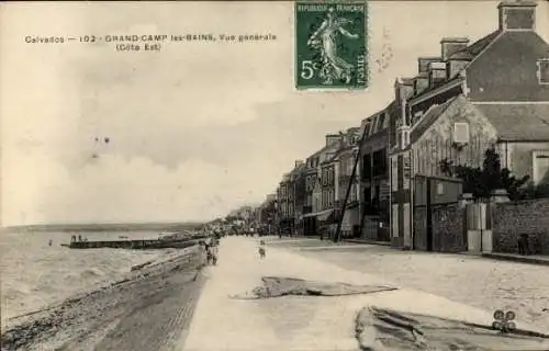 Ak Grandcamp les Bains Calvados, Vue generale, Cote Est