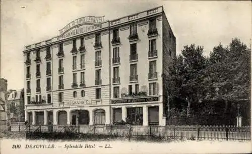 CPA Deauville sur Mer Calvados, Splendide Hôtel