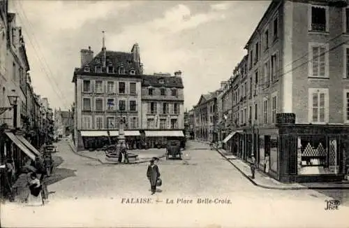 Ak Falaise Calvados, Place Belle-Croix