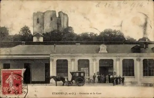 Ak Étampes Essonne, Bahnhof, Guinette, Gare