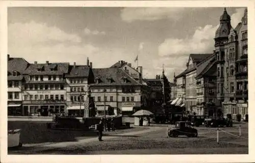 Ak Lutherstadt Eisenach in Thüringen, Marktplatz, Georgenstraße, Geschäfte