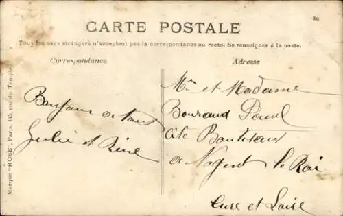 CPA Locomotion Aerienne, Le Patrie, 1906