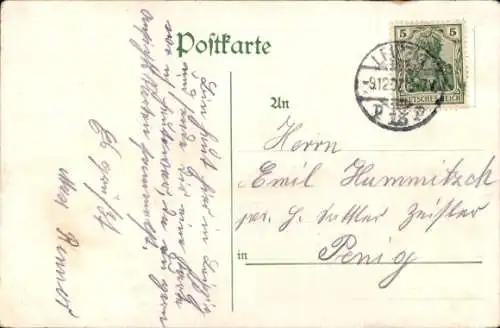 Ak Leipzig in Sachsen, Der Thüringer Hof, Die Wolfsschlucht