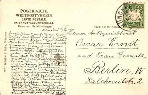 Ak München, Frauenkirche, Stadtpanorama