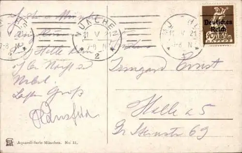 Künstler Ak Wagner, München, Isartor