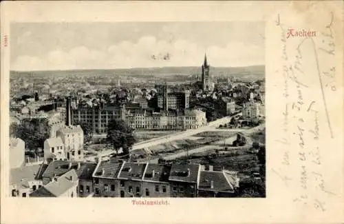 Ak Aachen, Totalansicht der Stadt